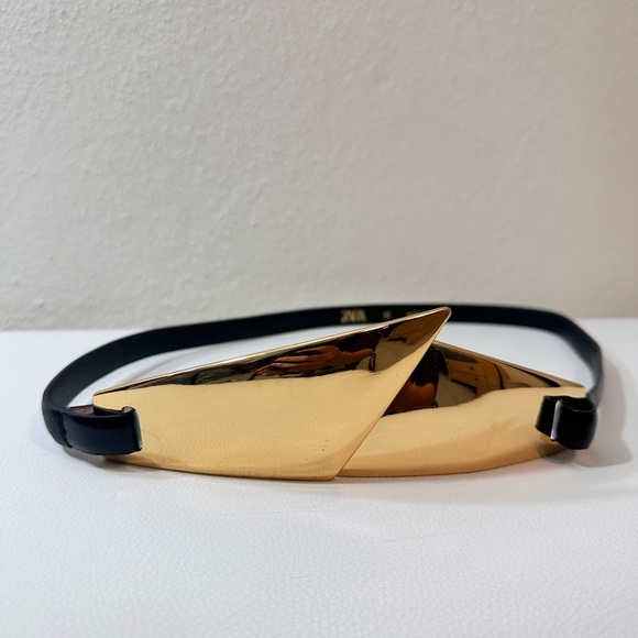 Zara Black Leather Belt - Picture 3 of 6